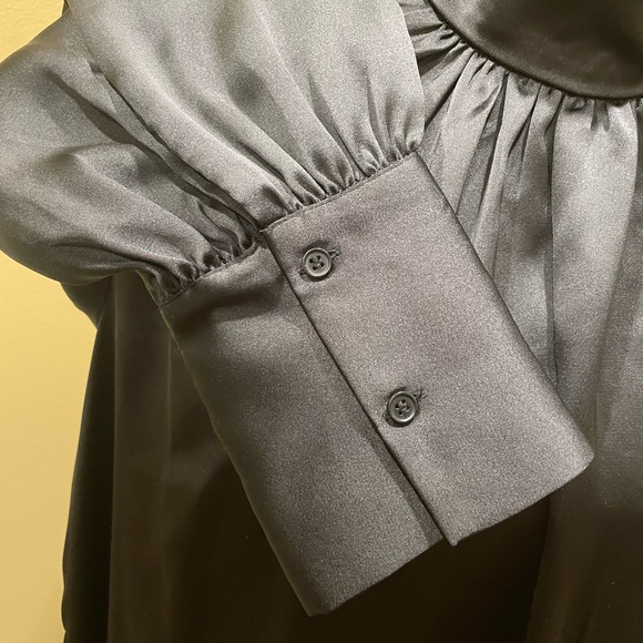 Corporate Goth Dark Academia Wednesday Addams Lana Del Rey Black Dress Large - Picture 5 of 6